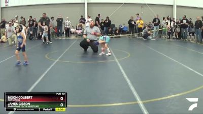 53 lbs Champ. Round 1 - Nixon Colbert, Mat Sharks vs James Gibson, Riverheads Youth Wrestling