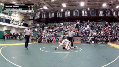 113 lbs 1st Place Match - Hunter Meeker, Eastwood I High School vs Connor Bagdonas, Perrysburg