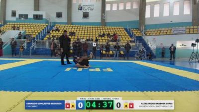 EDUARDO GONÇALVES MEDEIROS vs ALEXSANDER BARBOSA LOPES 2026 FPJJ Campeonato Paulista Sem Kimono