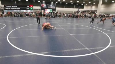 157 lbs Champ. Rd Of 16 - Coehn Weber, Izzy Style Wrestling vs Aiden Hernandez, Team Idaho Wrestling Club