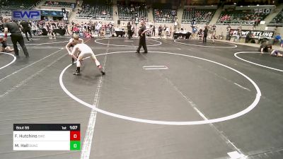 88 lbs Semifinal - Fisher Hutchins, Salina Wrestling Club vs McKennen Hall, Duncan Demon Wrestling