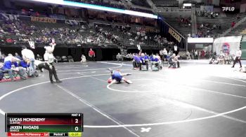 106 Class 2 lbs Cons. Round 2 - Jaxen Rhoads, Seneca vs Lucas McMenemy, Clinton