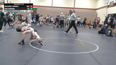 80 lbs Round 7 (8 Team) - Ben Grieder, Team Blue Hen vs Maxwell Wright, Virginia Patriots