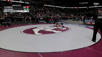 132-2A Champ. Round 1 - Liam Deboer, Dayspring Christian Academy vs T.J. Castillo, Burlington