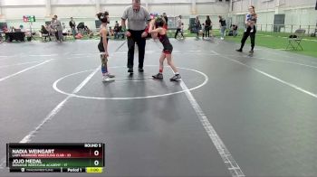 56-60 lbs Round 5 - Nadia Weingart, Lady Warriors Wrestling Club vs Jojo Medal, Donahue Wrestling Academy
