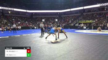 144 lbs Quarterfinal - Moses Mirabal, Gilroy vs Marcus Caro, Rancho Bernardo