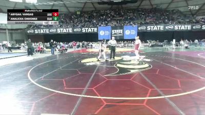 Girls 1B/2B/1A 155 Quarterfinal - Analicea Ordonez, Blaine (Girls) vs Abygail Vargas, Lake Roosevelt (Girls)