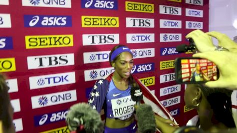 Raevyn Rogers Gets Silver With Late Rush