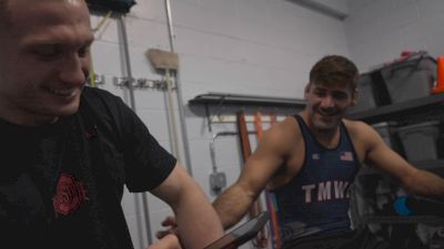 Gavin Hoffman And Kaleb Romero Goofing Before Workout