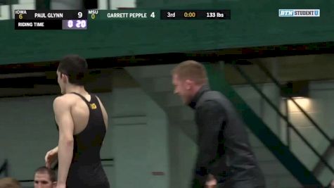 141 lbs: Carter Happel, Iowa vs Matt Santos, Michigan State