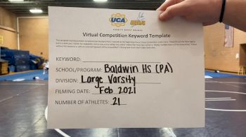 Baldwin High School [Large VA] 2021 UCA February Virtual Challenge