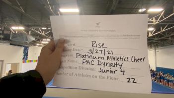 Platinum Athletics - PAC Dynasty [L4 Junior - Small] 2021 The Regional Summit Virtual Championships