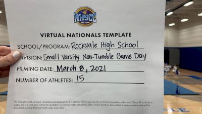 Rockvale High School [Virtual Small Varsity Non Tumbling Game Day Semi Finals] 2021 UCA National High School Cheerleading Championship