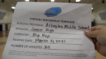 Arlington Middle School [Virtual Junior High - Hip Hop Finals] 2021 UDA National Dance Team Championship