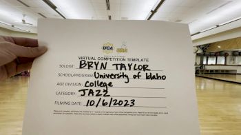 University of Idaho - Athletics - Bryn Taylor [College - Solo - Jazz] 2023 UDA Solo Showdown