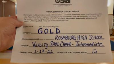 Roseburg High School [Varsity Show Cheer Intermediate] 2022 USA Virtual Spirit Regional II
