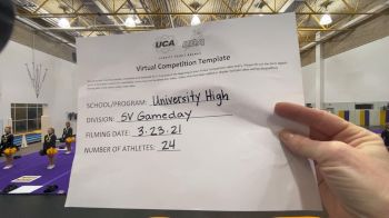 University High School [Game Day Varsity] 2021 UCA & UDA March Virtual Challenge