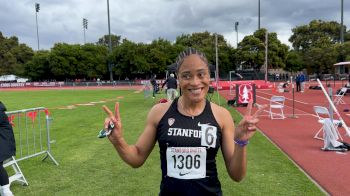 Cydney Wright Happy With 100m PR To Win On Home Track At Stanford