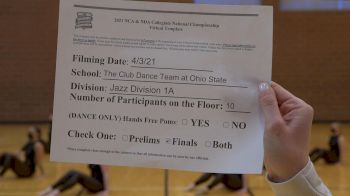 The Club Dance Team At Ohio State [Virtual Jazz Division IA Finals] 2021 NCA & NDA Collegiate Cheer & Dance Championship