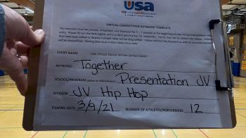 Presentation High School [Hip Hop Junior Varsity] 2021 USA Virtual Dance Winter Classic
