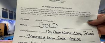 Dry Creek Elementary School [Elementary Show Cheer Novice] 2023 USA Virtual Spirit Regional II