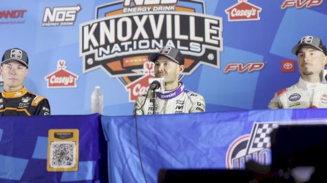 Knoxville Nats Thursday Podium: Kyle Larson, Logan Schuchart, Spencer Bayston