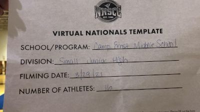 Camp Ernst Middle School [Virtual Junior High Finals] 2021 UCA National High School Cheerleading Championship