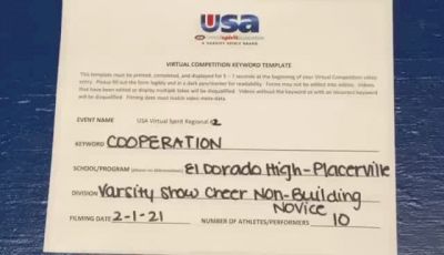 El Dorado High School [Varsity Show Cheer Non Building Novice] 2021 USA Virtual Spirit Regional #2 and All Star Dance Regional #1