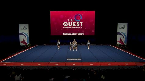 One Dream Cheer - One Dream Believe [2021 L1 Performance Rec - 12Y (NON) - Small Semis] 2021 The Quest