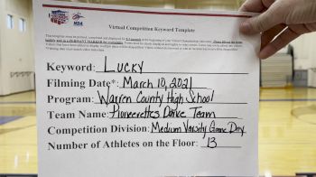 Warren County High School - Varsity Dance Team [Varsity - Game Day] 2021 NCA & NDA Virtual March Championship