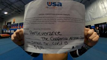The California All Stars - Mesa - Clique [L5 Senior Coed] 2021 USA All Star Virtual Championships