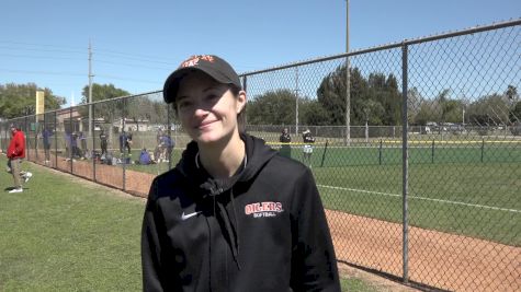Findlay Head Coach Danielle Lowe On Megan Fischer's Pitching Performance In Todays Upset Over St. Anselm