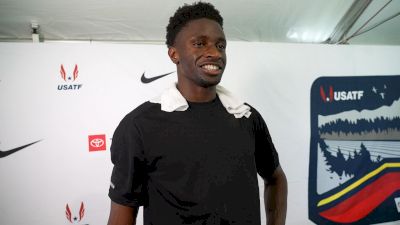 Bryce Deadmon Talks After Having The Fastest Qualifying Time