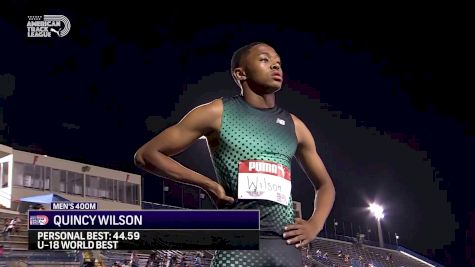 Quincy Wilson Runs Jaw-Dropping 44.20 To Win 400m At Holloway Pro Classic.