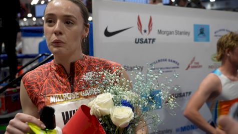 Roisin Willis Reacts After Winning the 600m | 2026 Millrose Games