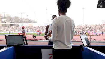 Tshepiso Masalela with the Mens 800m at 2025 Rabat Diamond League 5