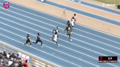 Nigel Ancrum And Nyckoles Harbor Battle To The Line In The AAU 100m