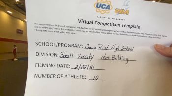 Crown Point High School [Small Varsity Non Building] 2021 UCA February Virtual Challenge