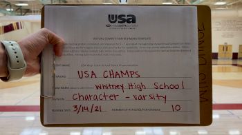 Whitney High School [Character Dance Varsity] 2021 USA Virtual West Coast Dance Championships