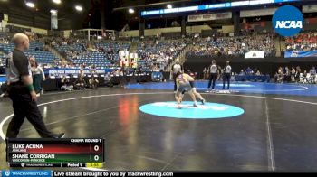 125 lbs Prelim Round 1 - Luke Acuna, Ashland vs Shane Corrigan, Wisconsin-Parkside