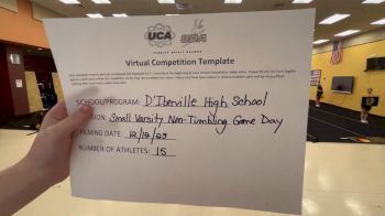 DIberville High School [Small Varsity Non Tumbling Game Day] 2023 UCA & UDA December Virtual Challenge