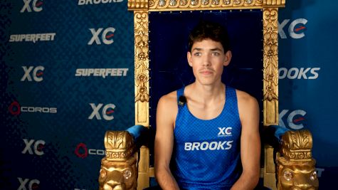 Noah Bontrager before 2025 Brooks XC Championships
