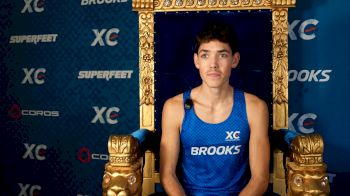 Noah Bontrager before 2025 Brooks XC Championships