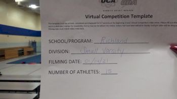 Richland High School [Small Varsity Division II] 2021 UCA January Virtual Challenge