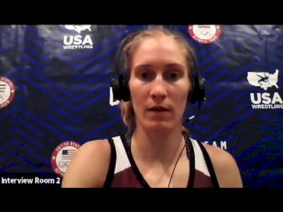 Katherine Shai (53 kg) after quarterfinal win at 2021 Olympic Trials