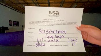 Dynasty Athletics All Stars - Lady Empire [L2 - U17] 2021 USA All Star Virtual Championships