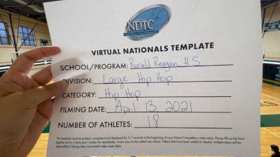 Ronald Reagan High School [Virtual Large Varsity - Hip Hop Finals] 2021 UDA National Dance Team Championship