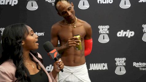 Alison dos Santos After 400mH Win