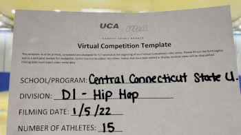 Central Connecticut State University - Dance Team College - Hip Hop [Division I Hip Hop] 2022 UDA Battle of the Northeast Virtual Dance Challenge