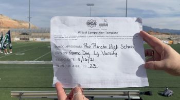 Rio Rancho High School [Game Day - Large Varsity] 2021 UCA & UDA November Virtual Regional